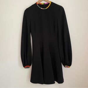 Emilio Pucci Iride Mini Dress Black Long Sleeve NWT size 4